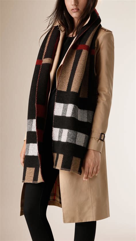 burberry print blanket scarf|burberry b 135 cashmere scarf.